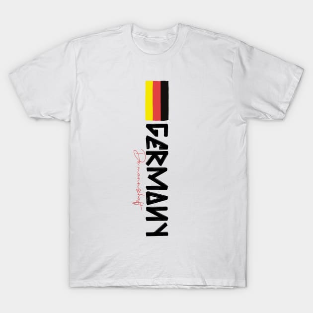 Germany German Soccer Fan Deutschland T-Shirt by Tip Top Tee's